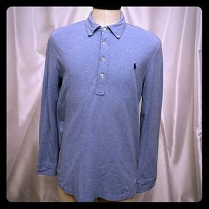 Ralph Lauren featherweight mesh button neck Polo
